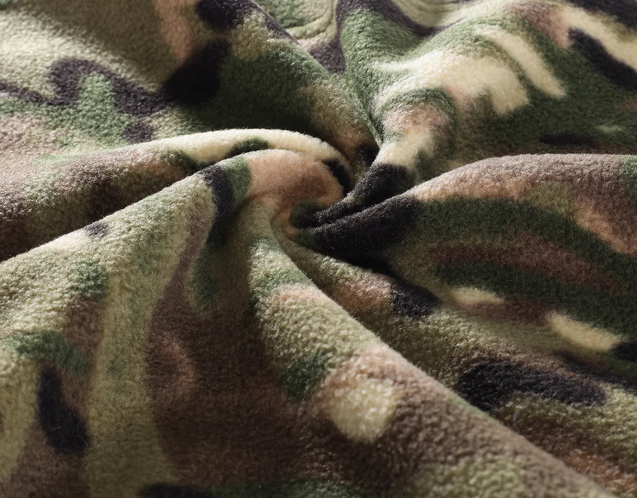 Mens Tactical Fleece Jacket Russian Camouflage US Military Work Coat Autumn Winter Outdoor Warm Zip Cardigan Jacket Inner Lining