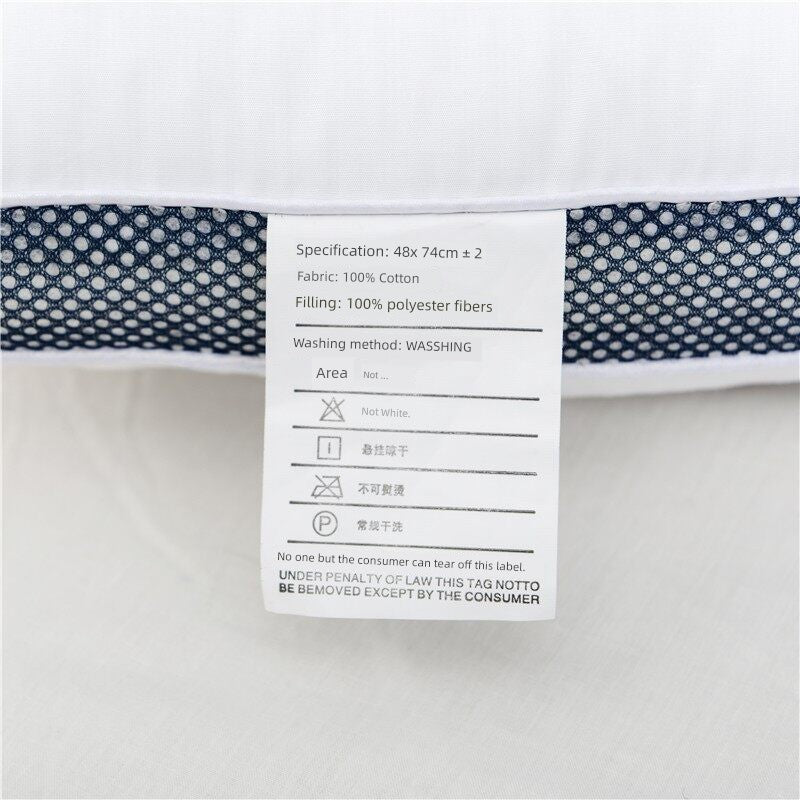 Adult Cassia Seed Pillow Case and Pillow Core Set Home a Pair of Pillow Core Protection Isolation Layer Cervical Support Sleep