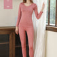 Women Thermal Underwear Winter Long Sleeve Winter Clothes Seamless Thermal Underwear Intimate Set Female Thick 2 Pcs Sleepwear