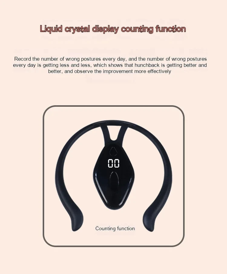 Ultrasonic Lymphatic Soothing Neck Instrument Body Sitting Posture Corrector Back Support Neck Massager Care health care