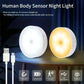CY Motion Sensor LED Night Light USB Rechargeable For Kitchen Cabinet Wardrobe Lamp Staircase Wireless LED Closet Light