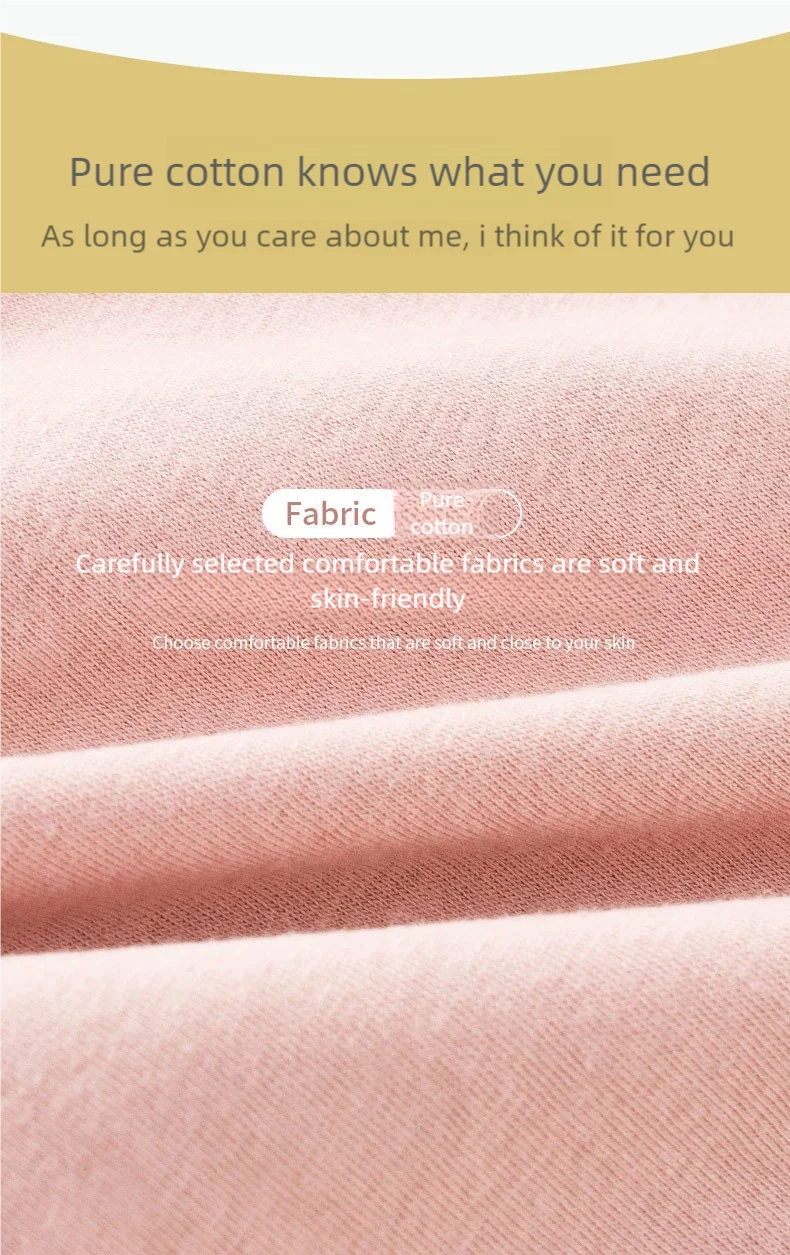 3PCS Women's underwear Physiological pants Cotton anti-side leakage cotton with breathable crotch period high belt pocket briefs