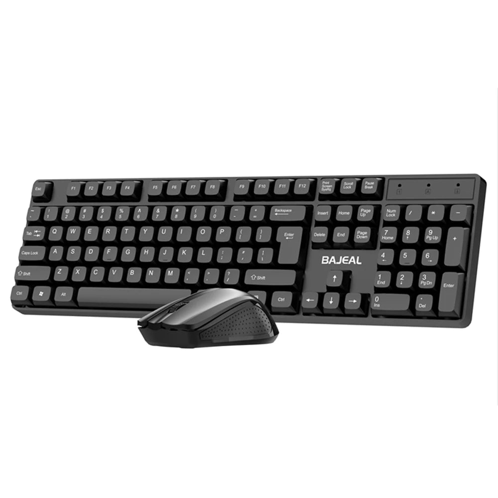 2.4G Wireless Keyboard Mouse Combo Multimedia Wireless Keyboard and Ergonomic Mouse Set USB Receiver For PC Notebook Laptop