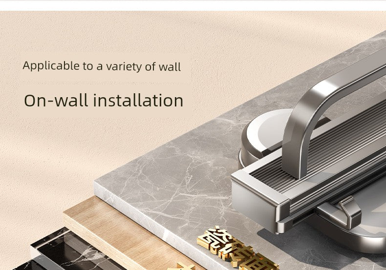 Retractable Bath Towel Rack Clothes Toilet Punch-Free Suction Cup