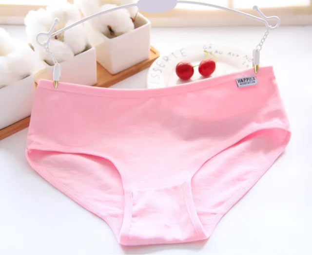 7Pcs Panties for Women Cotton Underwear Plus Size Sexy Briefs Girls Breathable Soft Lingerie Female Cute Solid Color Underpants
