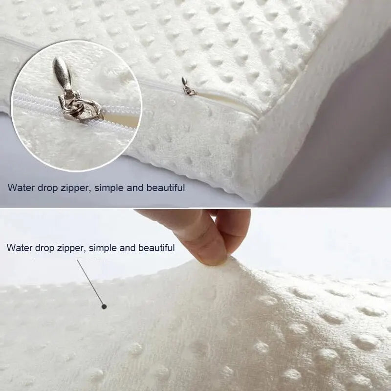 Space Memory Foam Pillow Wave Adult Neck Student Single Slow Rebound Core Quality Fibre Comfort Sleeping Healthcare Orthopaedic