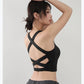 Women Fitness Underwear Yoga Bras cross Back Beauty Sports Bras Front Zippe Top Bra Sexy Breathable Underwear For Women Gym Top