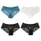 4Pcs Woman Sexy Lace Panties Female Briefs Underwear For Women Breathable Panty Hollow Lingerie Briefs Bow Underpants
