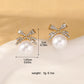 2 Pieces Of Women's Trendy Cross Studded Diamond Earrings For Outdoor Travel, Carnival, Party, Holiday Dressing Gifts -6511