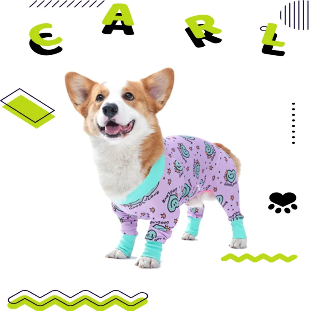 Dog Recovery Suit Abdominal Wound After Surgery Wear Prevent Licking Wounds Dog Pajamas Long Sleeve Prevent Shedding