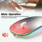 Wireless Mouse Bluetooth compatible 2.4GHz 1600DPI USB Rechargeable RGB Light Portable Mouse For Laptop Computer PC Macbook Game