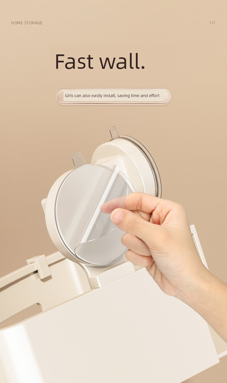 Corner Punch-Free Washstand Wall Wall-Mounted Suction Cup