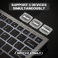 JOMAA Colors Backlit 2.4G Wireless Keyboard and Mouse Combo Rechargeable Bluetooth Keyboard for Windows Laptop
