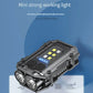 Rechargeable LED+COB Mini Multifunctional Flashlight Portable Outdoor Camping Emergency Keychain Light