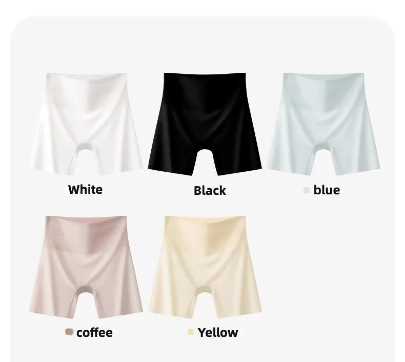 Underwear for Women Seamless Panties Women's Shorts Woman Girdle Brief Ice Silk Shorts Under the Skirt Safety Short Pants Summer