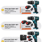21V Cordless Drill Electric Screwdriver Electric Impact Drill Mini Wireless Power Driver DC Lithium-Ion Battery Power Tools