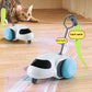 Smart Interactive Cat Toy Car Auto-Running Pet Vehicle with Obstacle Detection Durable for Indoor Cats Play