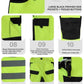 workwear mens jacket working cargo pants men High Visibility work suit with Reflective tapes