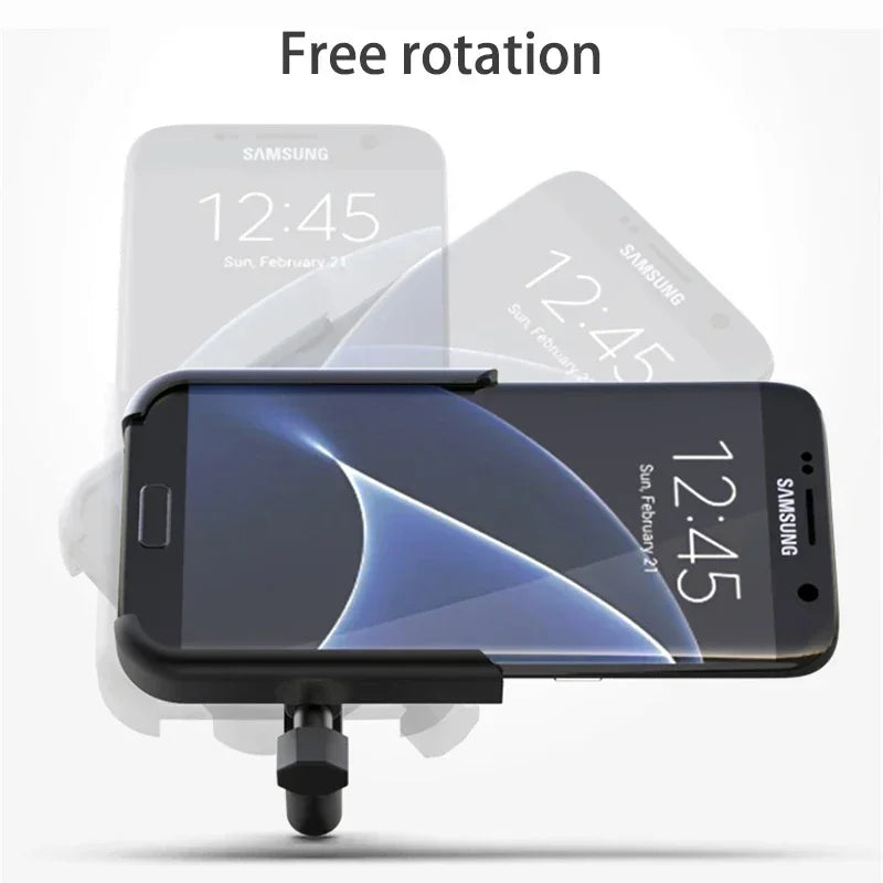 Motorcycle Bicycle Phone Holder GPS Bracket Cellphone Stand Mirror Handlebar Mount Compatible For Smartphone Between 3.0 to 6.5"