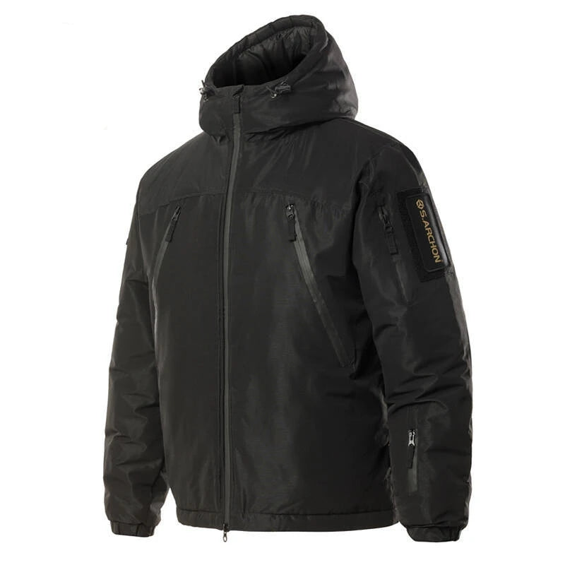 Mens Winter Tactical Jacket Army Field Camouflage Military Parka Coat Work Cotton Clothes Outdoor Warm Waterproof Hiking Jacket