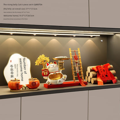 Lucky Cat Key Storage Entrance Decoration Entrance Shoe Cabinet Living Room Home Decorations Housewarming Gifts