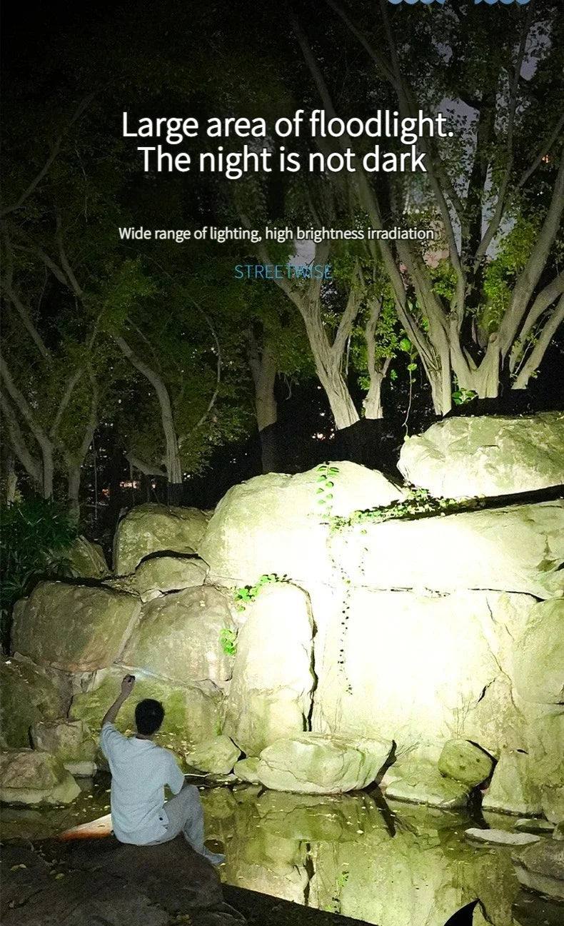 Rechargeable LED+COB Mini Multifunctional Flashlight Portable Outdoor Camping Emergency Keychain Light