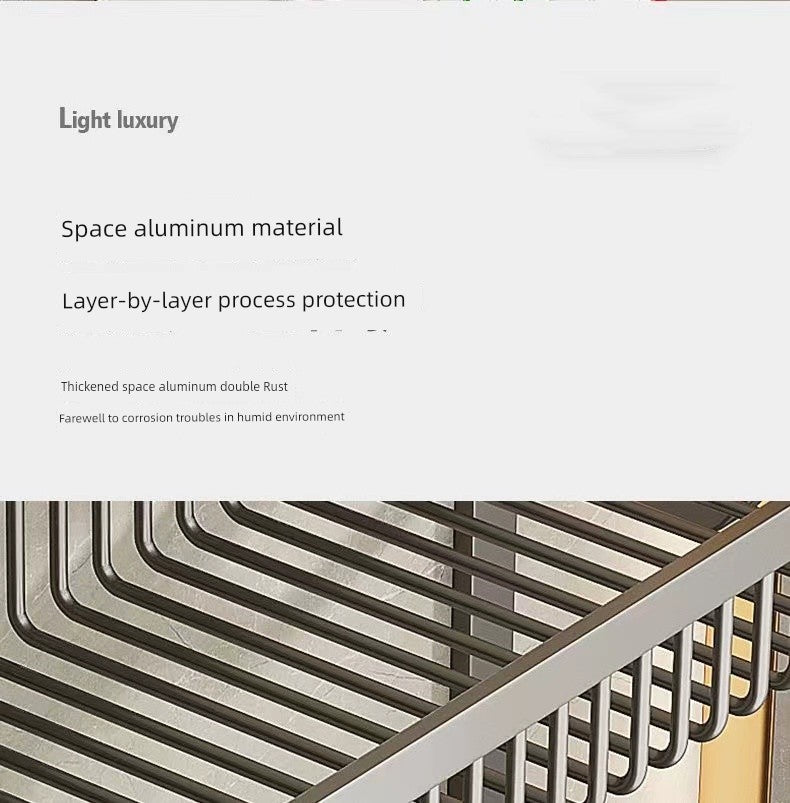 Bathroom Integrated Storage Rack Towel Rack Wall-Mounted Punch-Free Wall Bathroom Toilet Storage Washstand