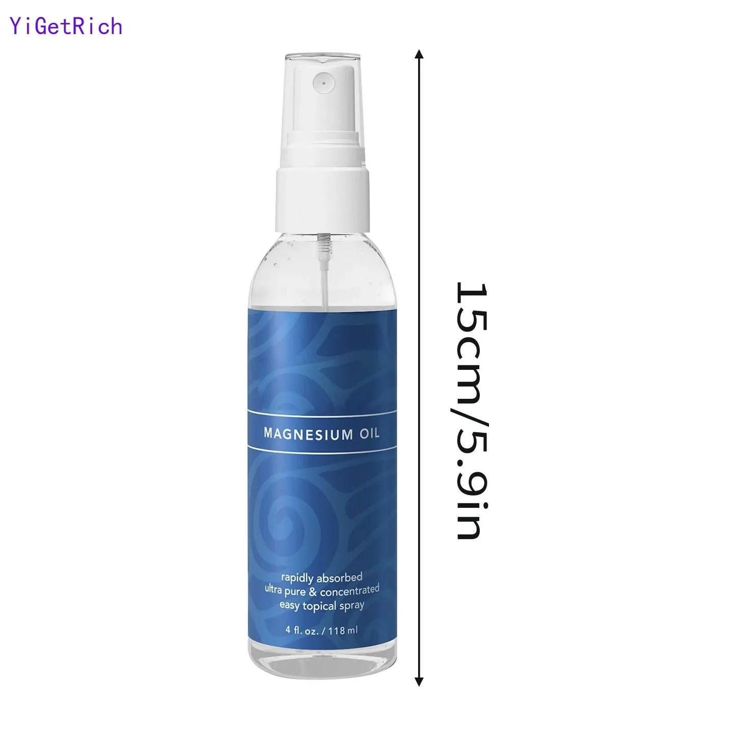 Body Care Spray Magnesium Acetate Super Concentrated High Concentrated Body Care Spray 118ml Festival Gifts 2024 New Body Care