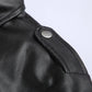 2024 Mens Fashion Leather Jacket Slim Fit Stand Collar PU Jacket Male Anti-wind Motorcycle Lapel Diagonal Zipper Punk Jackets
