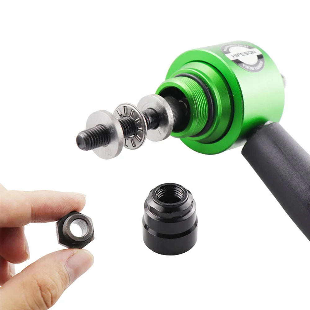 HIFESON M3 M4 M5 M6 M8 Electric Rivet Tool Aapter Manual Rivter Handheld Rivet Gun Connector Kit Hand Drill For Flat Nuts