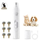Electric Dog Cat Nail Grinder Rechargeable Pet Nail Trimmer Small Medium Large Dogs Cats Painless Paws Grooming Smoothing