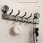 Suction Cup Towel Rack Bathroom Punch-Free Hanging Rod Bathroom Storage Rack Integrated Shower Room Toilet Storage Bath Towel Rack