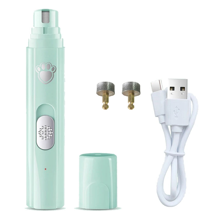 Electric Dog Cat Nail Grinder Rechargeable Pet Nail Trimmer Small Medium Large Dogs Cats Painless Paws Grooming Smoothing