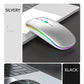 Tablet Phone Computer Bluetooth Wireless Mouse Rechargeable RGB Backlight Mice for iPad PC Laptop Tablet Phone 2.4GHz USB Mouse