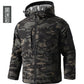 Men Heating Tactical Jacket Autumn Winter Warm Hooded Cotton Coat Camouflage Padded Clothes Outdoor Thermal Hiking Sports Jacket