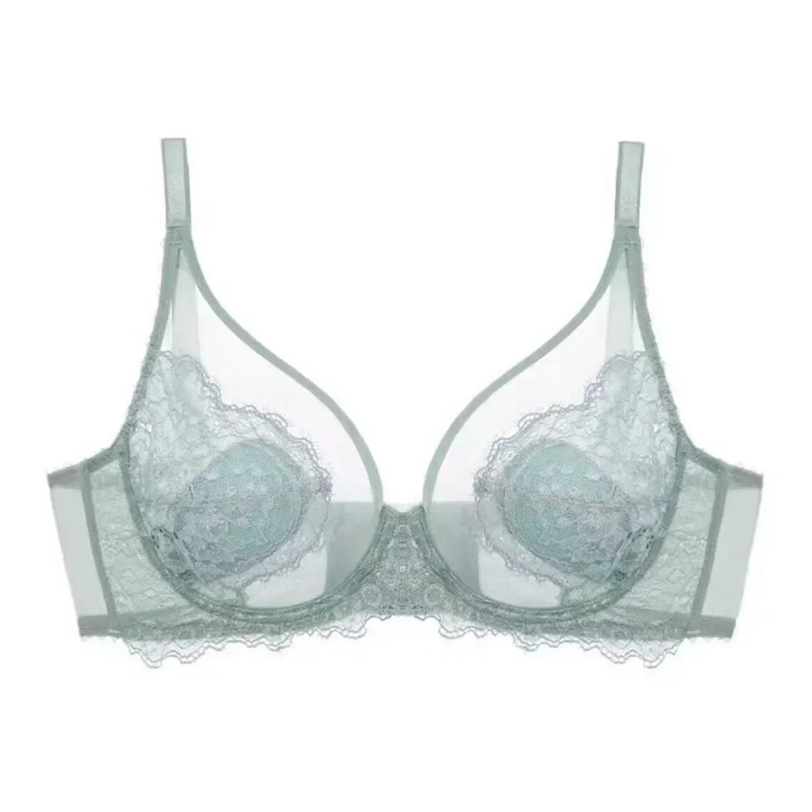 Pink Underwear for Women, Thin, Large Breasts, Small Breasts,, Anti-drooping, Ultra-thin Bra. Bra Set