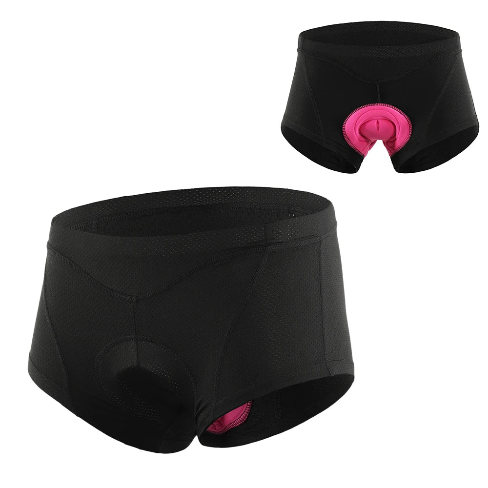 Women Bike Underwear 3D Gel Padded Bicycle Briefs MTB Cycle Biking Underwear Shorts