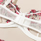 Night Beautiful Sexy Women 2 Piece floral Embroidery Underwear Sexy Erotic lingerie underwear Set