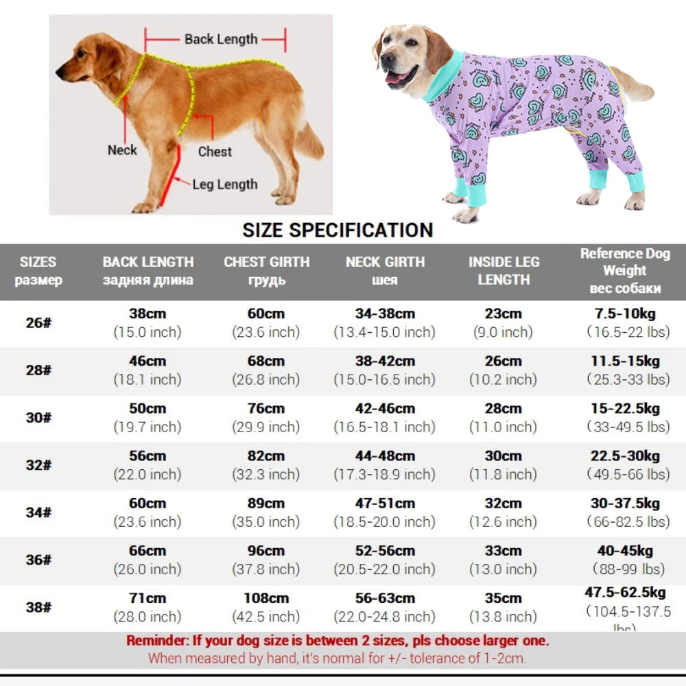 Dog Recovery Suit Abdominal Wound After Surgery Wear Prevent Licking Wounds Dog Pajamas Long Sleeve Prevent Shedding
