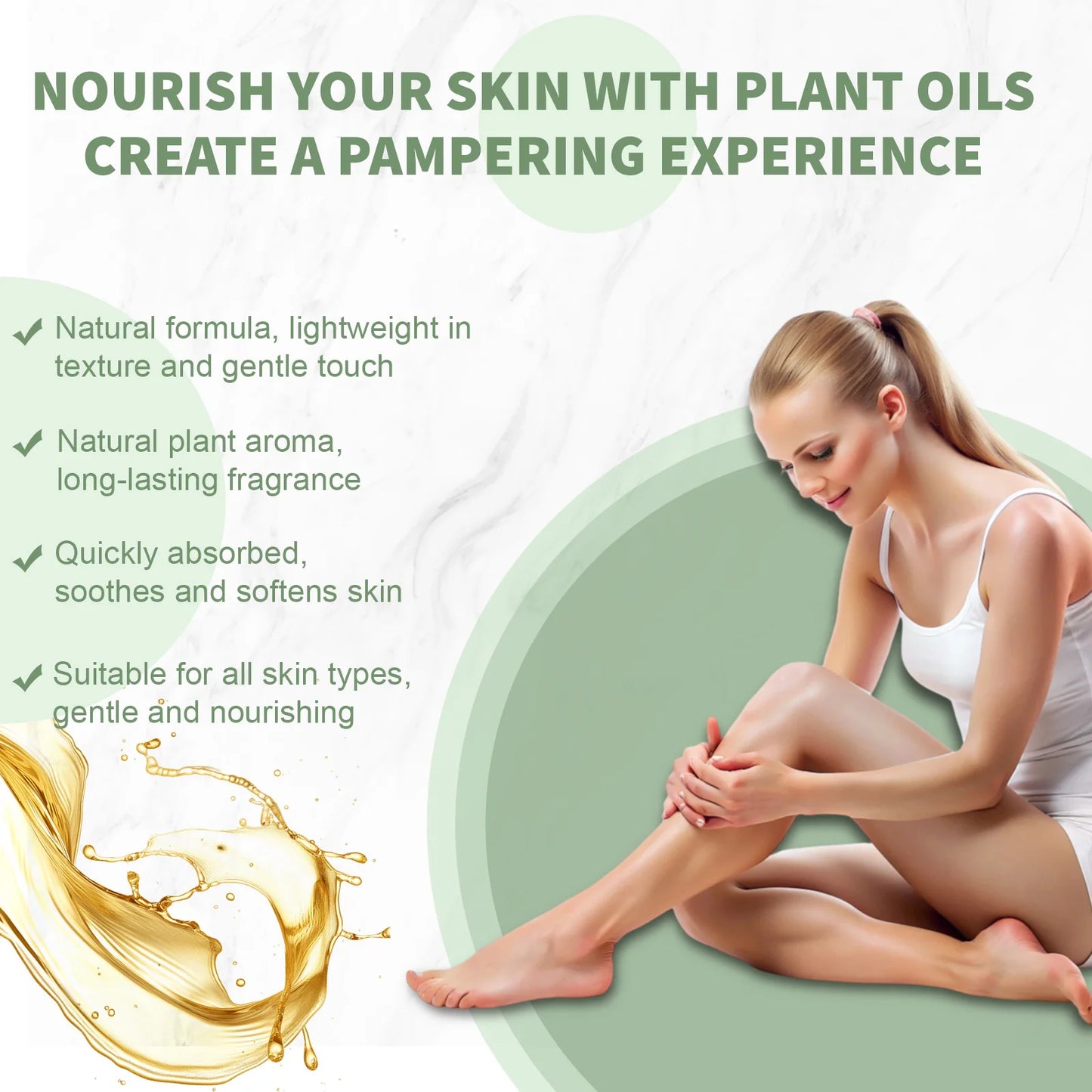 PHATOIL 260ML Vanilla Body Oil For Skin Face Care Massage Oil Repairing Smoothing Skin Care Ginger Grapefruit Essential Body Oil