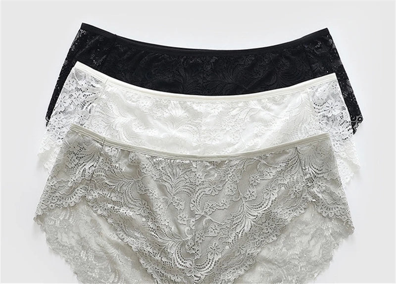 Underwear women cotton ropa interior femenina oversized lingerie lace soft calzones para mujer elegant seamless sexy panties new