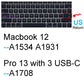 Keyboard Cover for Macbook Air 13 M3 15 Pro 14 M4 13 M2 16 Retina 11 Silicone Protector Skin Case A3113 A3114 A2681 A3401 A3185