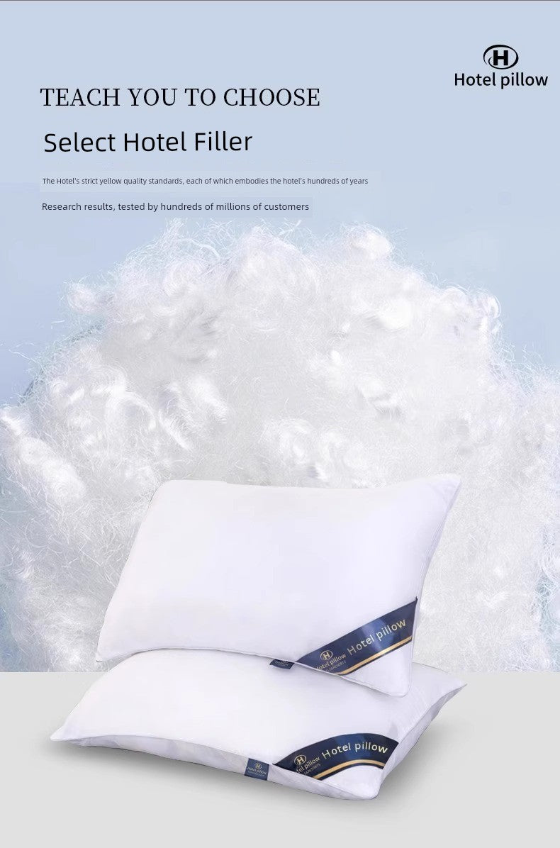 Non-Collapse Pillowcase and Pillow Core Set For Home Adult Cervical Support Improve Sleeping Pairs Dormitory Students Single Men