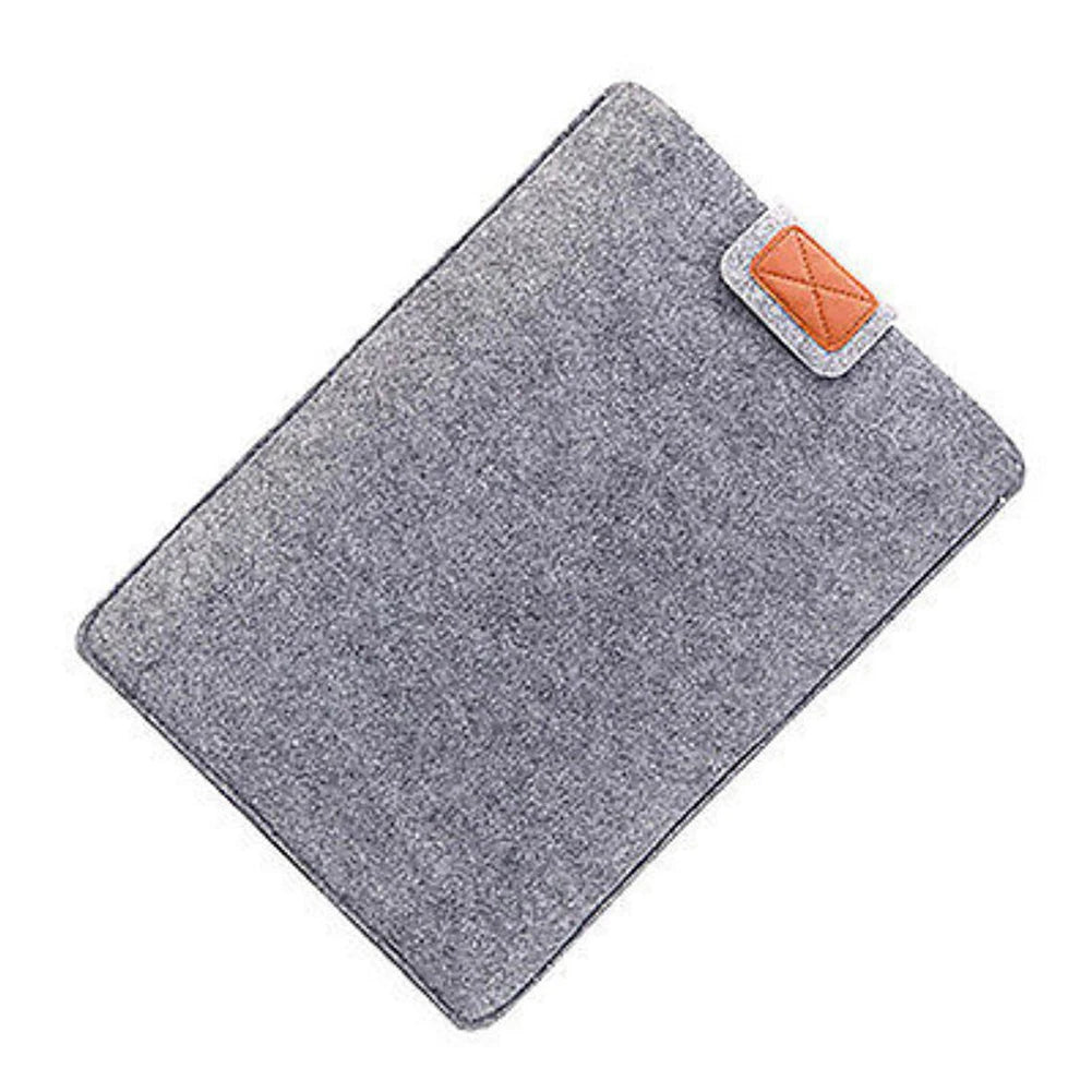 Felt Sleeve Slim Tablet Case Cover Bag for MacBooks Air Pro 11 13 15 Inch Solid Color Tablet Storage Bag