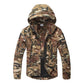 Fleece Hooded Camouflage Jacket Men Women Multi-Pockets Coat Outdoor Trekking Hiking Climbing Camping Tooling Clothes S-4XL
