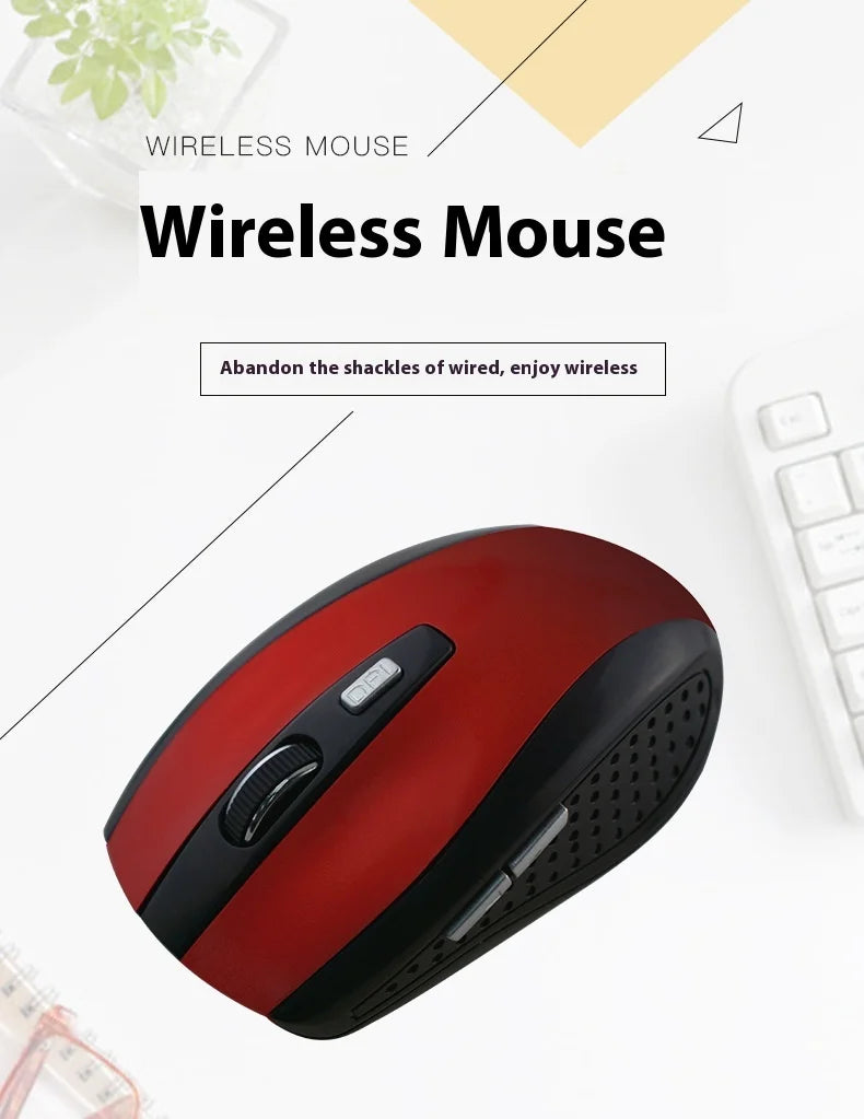 Wireless Mouse 2.4G Portable Mobile Optical Office Mouse Adjustable DPI Levels for Notebook PC Laptop MacBook