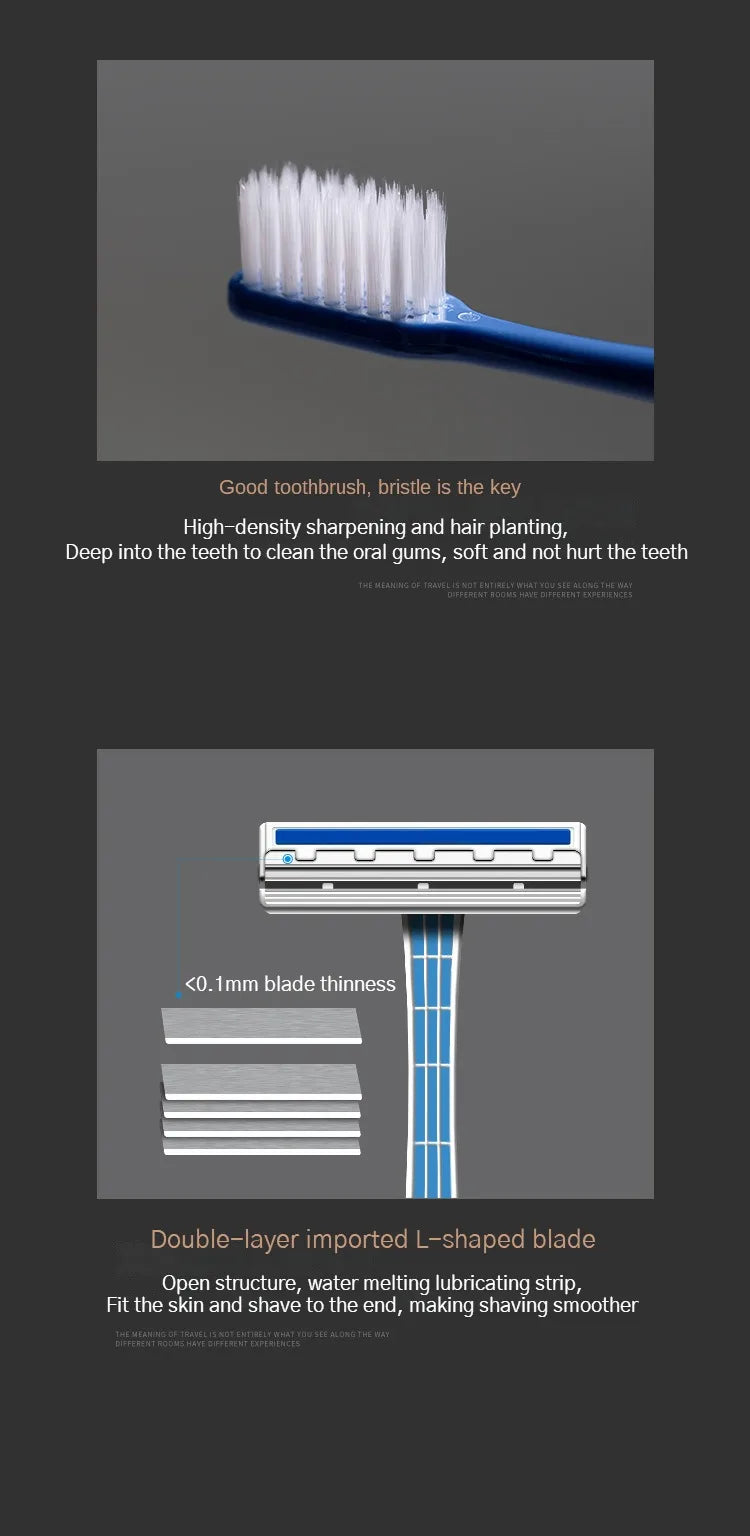 Legend Series Hotel Disposable Toiletries Set Hotel Toothbrush with Toothpaste Guest Room Supplies 20pc 50pc