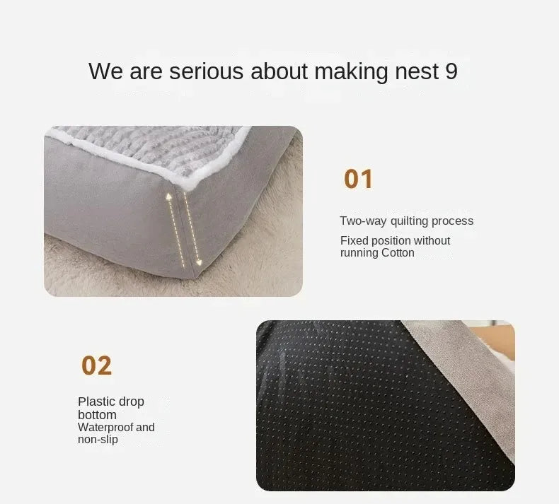 Pet Bed for Dog Winter Bedding Dogs Halloween Cats Christmas Sofa Warm Small Baskets Puppy Medium Large Pets Accessories Blanket