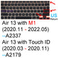 Keyboard Cover for Macbook Air 13 M3 15 Pro 14 M4 13 M2 16 Retina 11 Silicone Protector Skin Case A3113 A3114 A2681 A3401 A3185