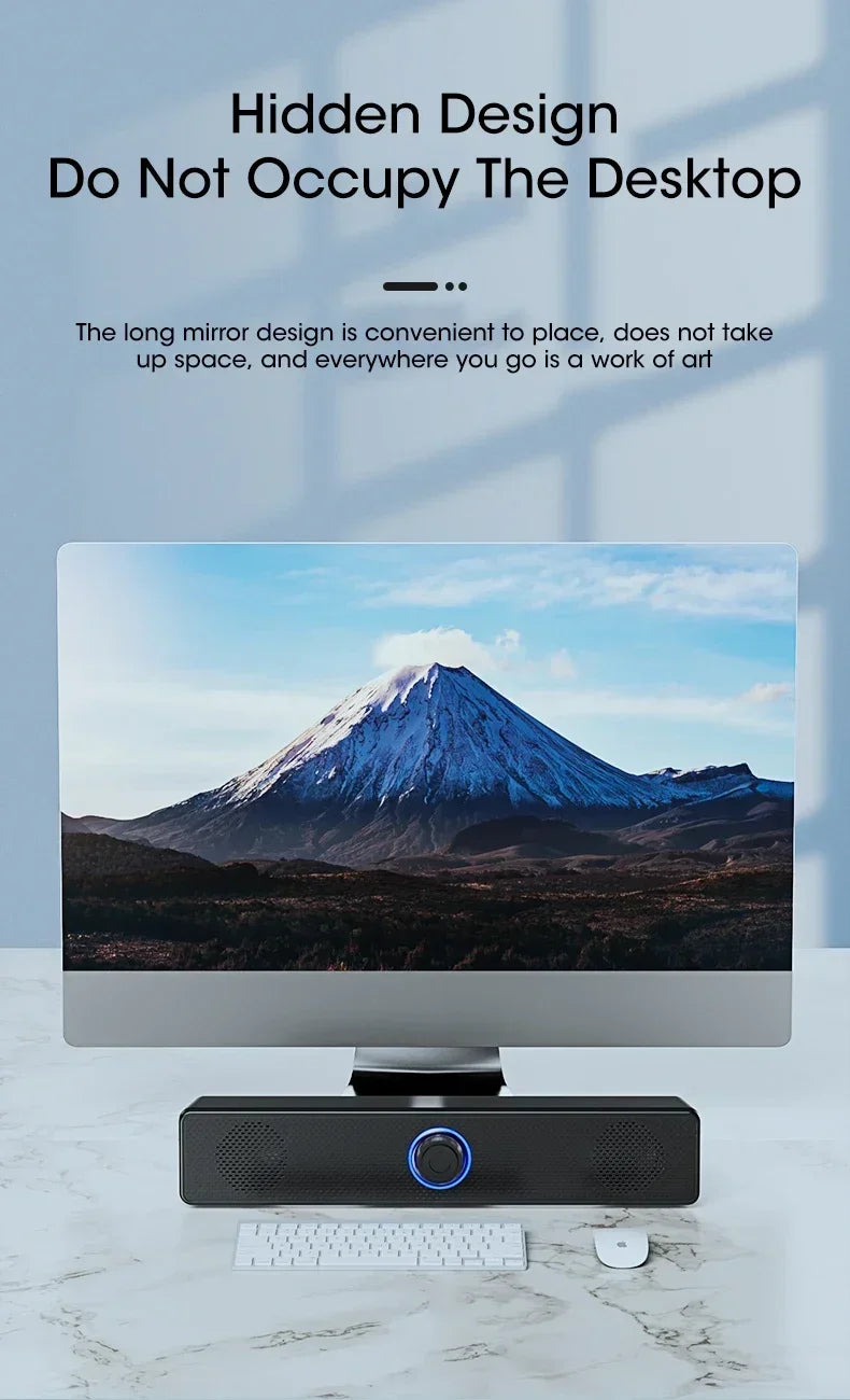 Computer Desktop High-quality Bluetooth Wired Dual-purpose High-volume Microphone Two-in-one Speaker Home Surround Audio System